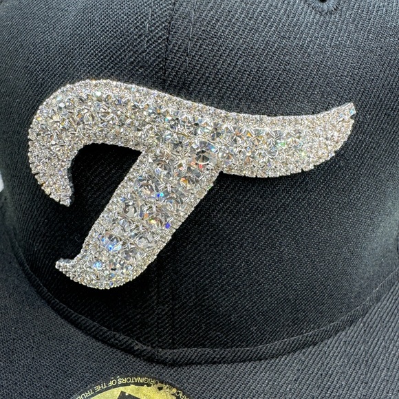2008 Rare New Era Swarovski Crystal blue Jay Hat - Picture 4 of 11